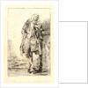 Standing Man, Leaning on His Elbow (L'Homme Debout), ca. 1710 by Jean-Antoine Watteau