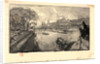 Le Louvre, vu du Pont-Neuf, 1890 by Auguste Louis Lepère