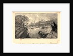 Le Louvre, vu du Pont-Neuf, 1890 by Auguste Louis Lepère