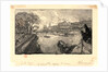Le Louvre, vu du Pont-Neuf, 1890 by Auguste Louis Lepère