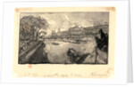 Le Louvre, vu du Pont-Neuf, 1890 by Auguste Louis Lepère