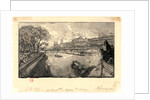 Le Louvre, vu du Pont-Neuf, 1890 by Auguste Louis Lepère