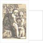 Two Boys Caressing a Lamb by Antonio Maria Zanetti I