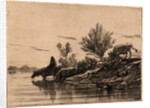 The Watering Place (L'Abreuvoir), 1848 by Charles Émile Jacque