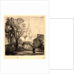 L'Église de Jouy-le-Moutier, 1910 by Auguste Louis Lepère