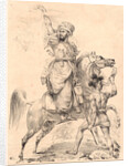 Chief of the Mamelucks on Horseback Calling for Help (Chef de Mamelucks a Cheval appelant du secours), 1817 by Antoine-Jean Gros