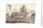 The Thatched Cottage (La Chaumière) by Henri-Joseph Harpignies