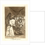 Tragala perro. (Swallow it, dog.), 1796-1797 by Francisco de Goya