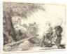 The Flight, Holy Family at the Right, Joseph Looking to the Left, 1750-1753 by Giovanni Domenico Tiepolo