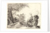 The Flight, Holy Family at the Right, Joseph Looking to the Left, 1750-1753 by Giovanni Domenico Tiepolo