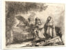 The Flight, Holy Family Walking with Angel, 1750-1753 by Giovanni Domenico Tiepolo