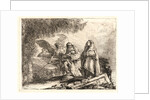 The Flight, Holy Family Walking with Angel, 1750-1753 by Giovanni Domenico Tiepolo