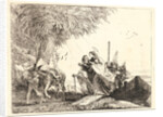 The Holy Family Disembarking, 1750-1753 by Giovanni Domenico Tiepolo