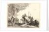 The Holy Family Disembarking, 1750-1753 by Giovanni Domenico Tiepolo
