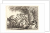 Joseph Kneels with the Child before Mary on the Donkey, 1750-1753 by Giovanni Domenico Tiepolo