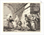 The Holy Family Passes under a City Arch, 1750-1753 by Giovanni Domenico Tiepolo
