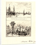 To Antwerp, the Haque at Amsterdam (À Anvers, le Haag à Amsterdam), 19th century by Maxime Lalanne