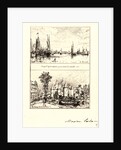 To Antwerp, the Haque at Amsterdam (À Anvers, le Haag à Amsterdam), 19th century by Maxime Lalanne