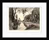 St. Martin Canal at Saint Maxence Bridge (Canal St. Martin à Pont Saint Maxence, Oise), 19th century by Maxime Lalanne
