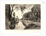 St. Martin Canal at Saint Maxence Bridge (Canal St. Martin à Pont Saint Maxence, Oise), 19th century by Maxime Lalanne