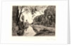 St. Martin Canal at Saint Maxence Bridge (Canal St. Martin à Pont Saint Maxence, Oise), 19th century by Maxime Lalanne