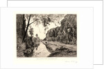 St. Martin Canal at Saint Maxence Bridge (Canal St. Martin à Pont Saint Maxence, Oise), 19th century by Maxime Lalanne