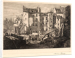 Demolition for the Building of the Rue des Ecoles (Démolitions pour le percement de la rue des Écoles), 19th century by Maxime Lalanne