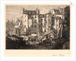 Demolition for the Building of the Rue des Ecoles (Démolitions pour le percement de la rue des Écoles), 19th century by Maxime Lalanne