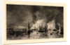 Fire in the Port of Bordeaux (Incendie dans le Port de Bordeaux), 1869 by Maxime Lalanne