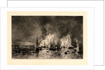 Fire in the Port of Bordeaux (Incendie dans le Port de Bordeaux), 1869 by Maxime Lalanne
