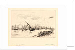 Port de Trouville, 19th century by Maxime Lalanne