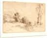 Peasant Seated near a Hedge (Paysanne Assise près d'une Haie) by Alphonse Legros