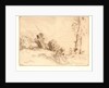 Peasant Seated near a Hedge (Paysanne Assise près d'une Haie) by Alphonse Legros