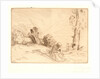 Peasant Seated near a Hedge (Paysanne Assise près d'une Haie) by Alphonse Legros