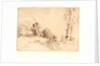 Peasant Seated near a Hedge (Paysanne Assise près d'une Haie) by Alphonse Legros