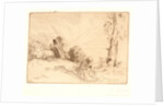 Peasant Seated near a Hedge (Paysanne Assise près d'une Haie) by Alphonse Legros