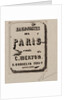 Title Page, Eaux-Fortes sur Paris, 1881 by Edmond Gosselin