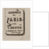Title Page, Eaux-Fortes sur Paris, 1881 by Edmond Gosselin