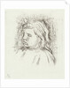 Portrait of Claude Renoir. Soft ground etching. by Pierre-Auguste Renoir