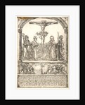 Christ on the Cross with the Virgin and St. Afra, St. John, and St. Ulrich, 16th century by Hans Rogel