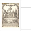 Christ on the Cross with the Virgin and St. Afra, St. John, and St. Ulrich, 16th century by Hans Rogel