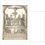 Christ on the Cross with the Virgin and St. Afra, St. John, and St. Ulrich, 16th century by Hans Rogel