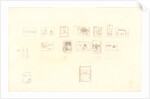 Sketch for the Selection and Arrangement of Whistler's First Venice Set, ca. 1879-1880 by James McNeill Whistler