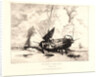 Une Barque à Marée Basse (Boulogne-sur-Mer), 19th century by Louis Adolphe Hervier