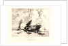 Une Barque à Marée Basse (Boulogne-sur-Mer), 19th century by Louis Adolphe Hervier