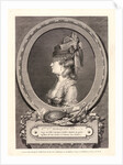 Portrait of Adrienne-Sophie, Marquise de --- (Montesson), 1779 by Augustin de Saint-Aubin