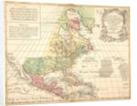 America Septentrionalis, 18th century by Tobias Conrad Lotter