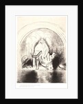 And I saw in the right hand of him that sat upon the throne a book written within and on the backside, sealed with seven seals, 1899 by Odilon Redon