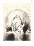 And I saw in the right hand of him that sat upon the throne a book written within and on the backside, sealed with seven seals, 1899 by Odilon Redon