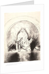 And I saw in the right hand of him that sat upon the throne a book written within and on the backside, sealed with seven seals, 1899 by Odilon Redon